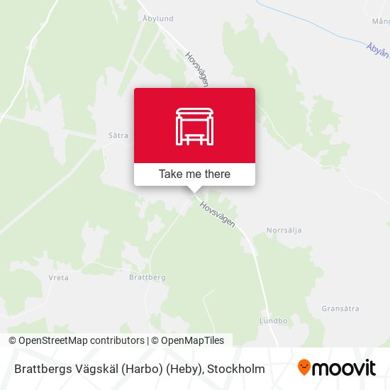 Brattbergs Vägskäl (Harbo) (Heby) map
