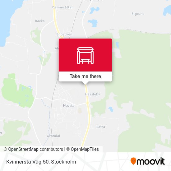 Kvinnersta Väg 50 map