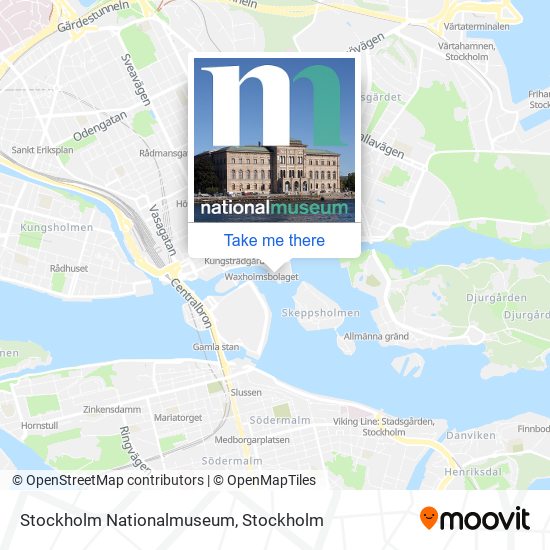 Stockholm Nationalmuseum map