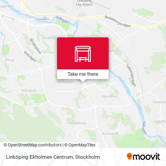 Linköping Ekholmen Centrum map