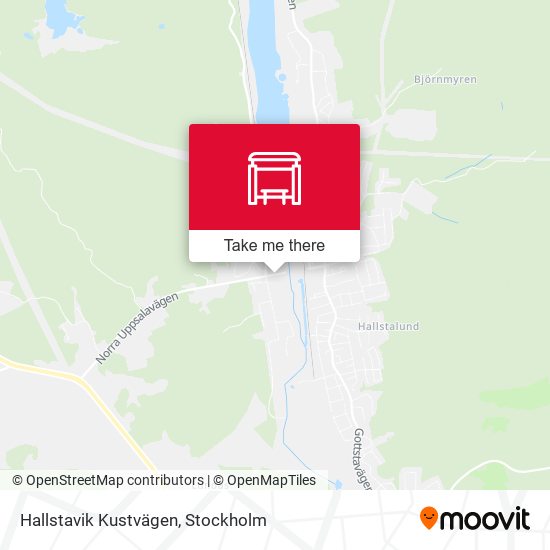 Hallstavik Kustvägen map