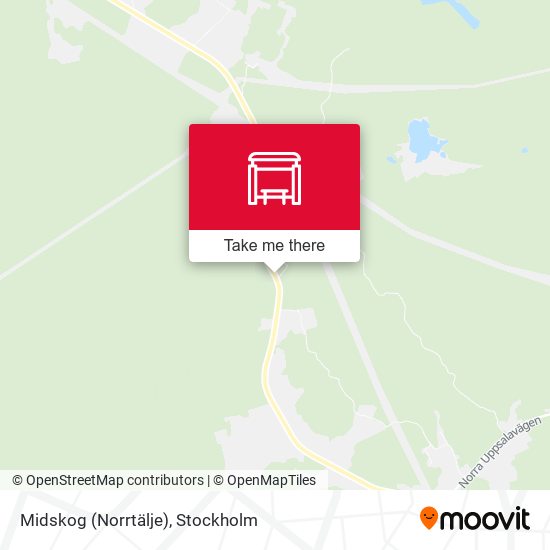 Midskog (Norrtälje) map