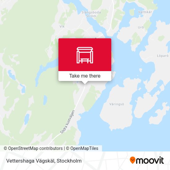 Vettershaga Vägskäl map