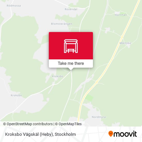 Kroksbo Vägskäl (Heby) map