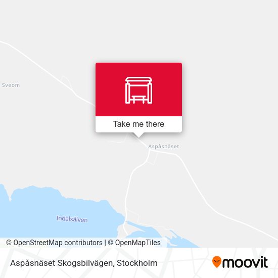 Aspåsnäset Skogsbilvägen map