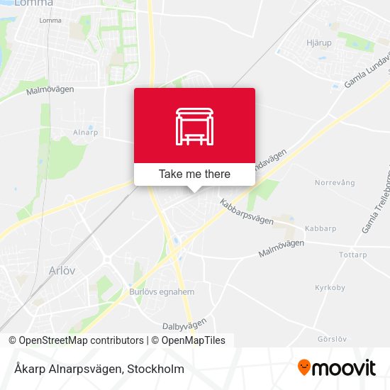 Åkarp Alnarpsvägen map