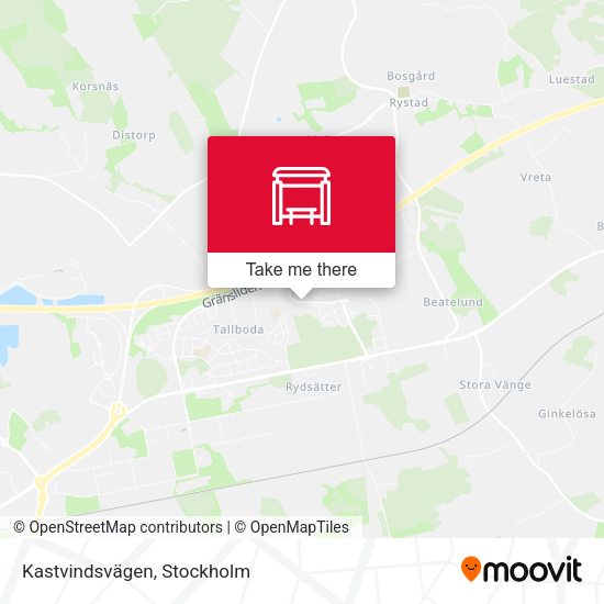 Kastvindsvägen map