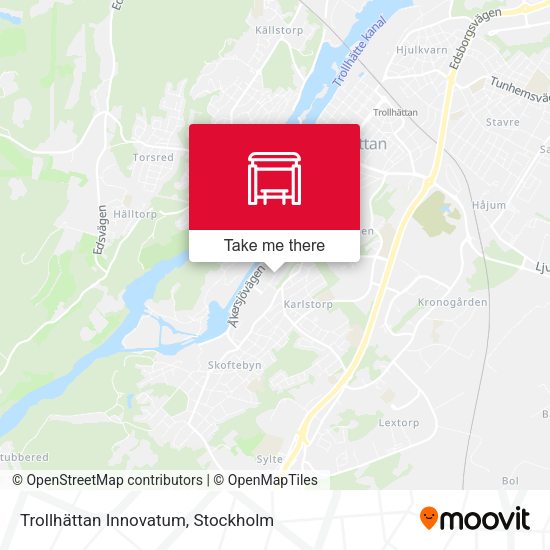 Trollhättan Innovatum map