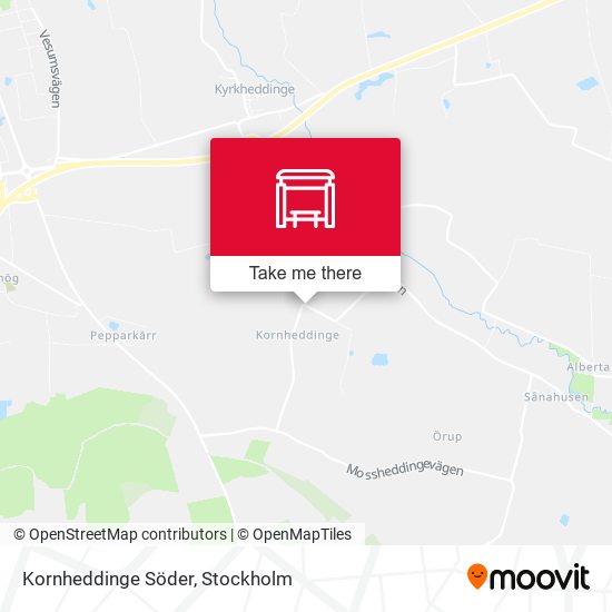 Kornheddinge Söder map