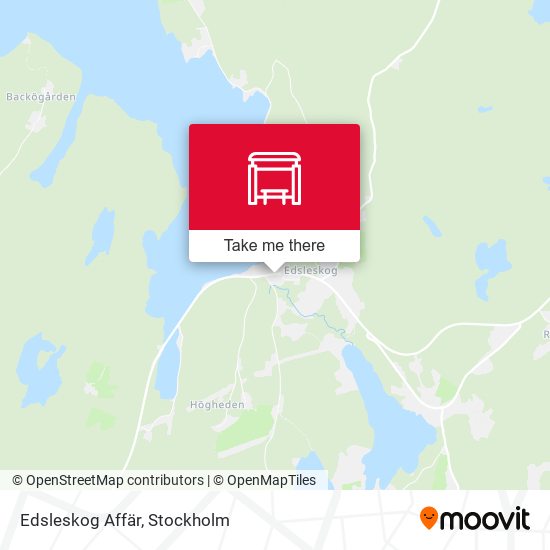 Edsleskog Affär map