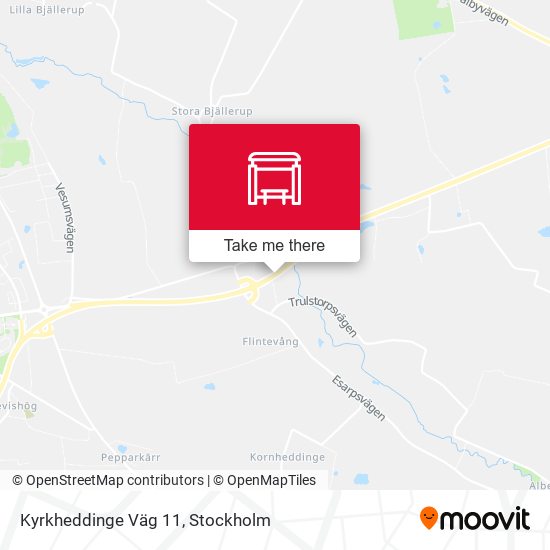 Kyrkheddinge Väg 11 map