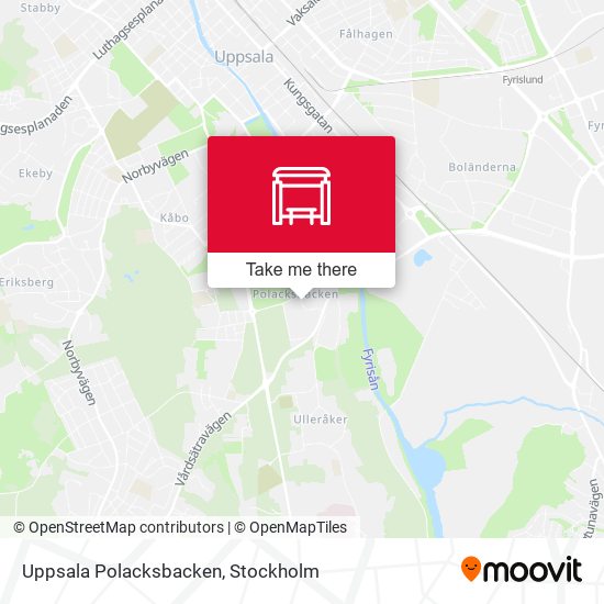 Uppsala Polacksbacken map