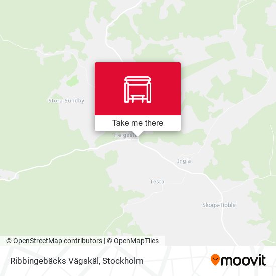 Ribbingebäcks Vägskäl map
