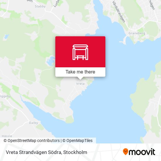 Vreta Strandvägen Södra map