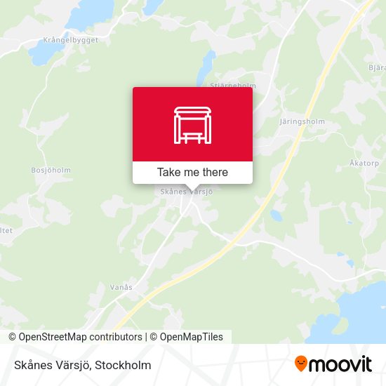Skånes Värsjö map