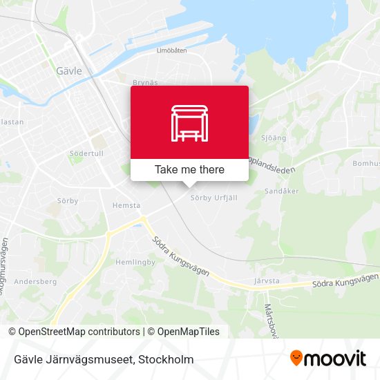 Gävle Järnvägsmuseet map