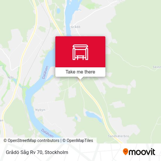 Grådö Såg Rv 70 map