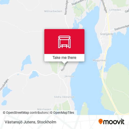 Västansjö Jutens map