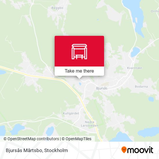 Bjursås Mårtsbo map