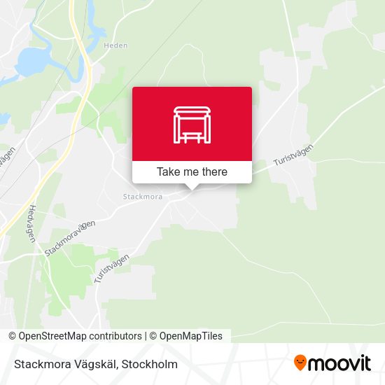 Stackmora Vägskäl map