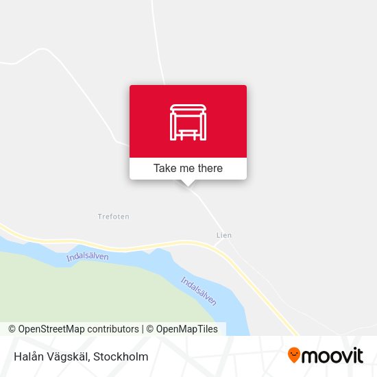 Halån Vägskäl map
