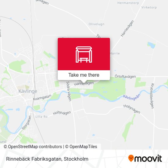 Rinnebäck Fabriksgatan map