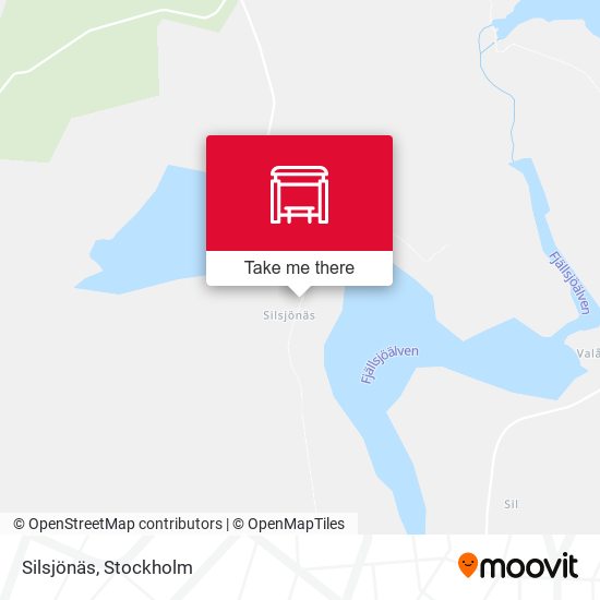 Silsjönäs map
