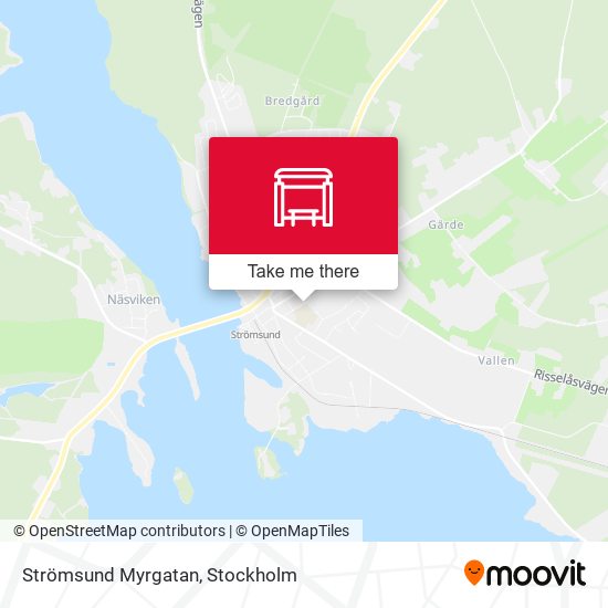 Strömsund Myrgatan map