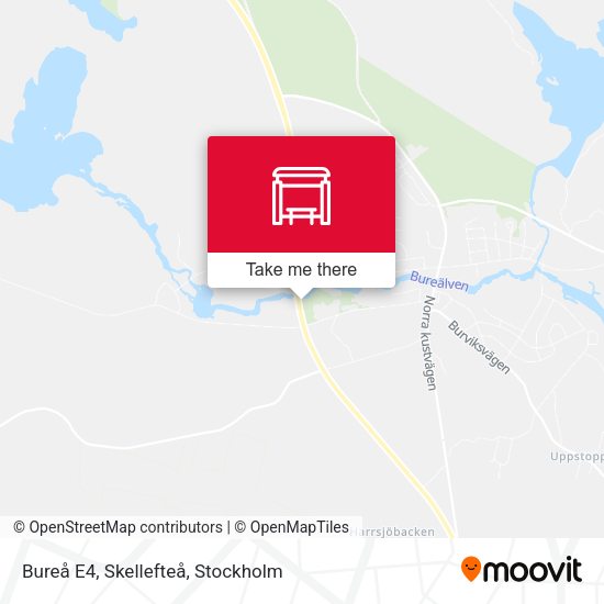Bureå E4, Skellefteå map