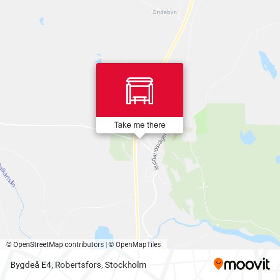 Bygdeå E4, Robertsfors map
