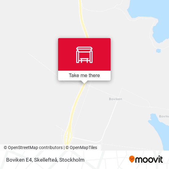 Boviken E4, Skellefteå map
