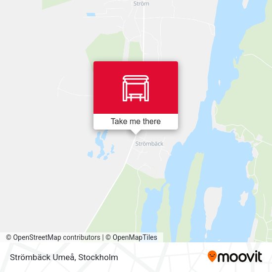 Strömbäck Umeå map