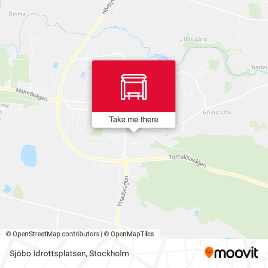 Sjöbo Idrottsplatsen map