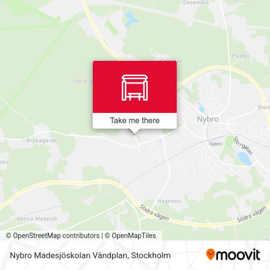 Nybro Madesjöskolan Vändplan map
