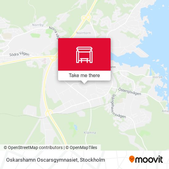 Oskarshamn Oscarsgymnasiet map