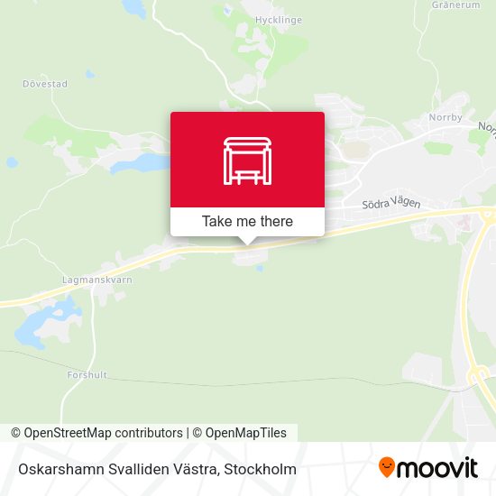 Oskarshamn Svalliden Västra map
