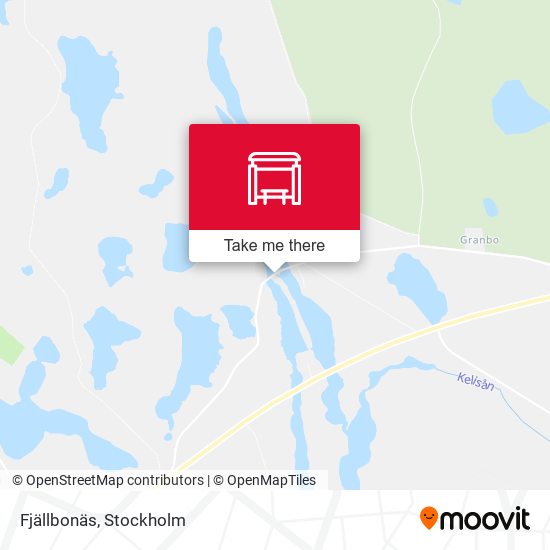Fjällbonäs map