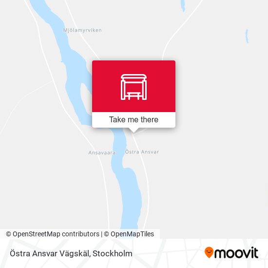 Östra Ansvar Vägskäl map