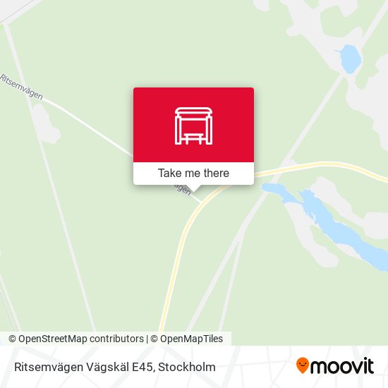 Ritsemvägen Vägskäl E45 map