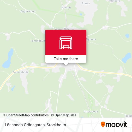 Lönsboda Gränsgatan map
