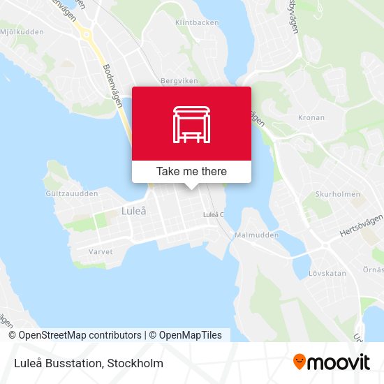 Luleå Busstation map