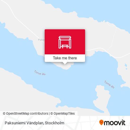 Paksuniemi Vändplan map