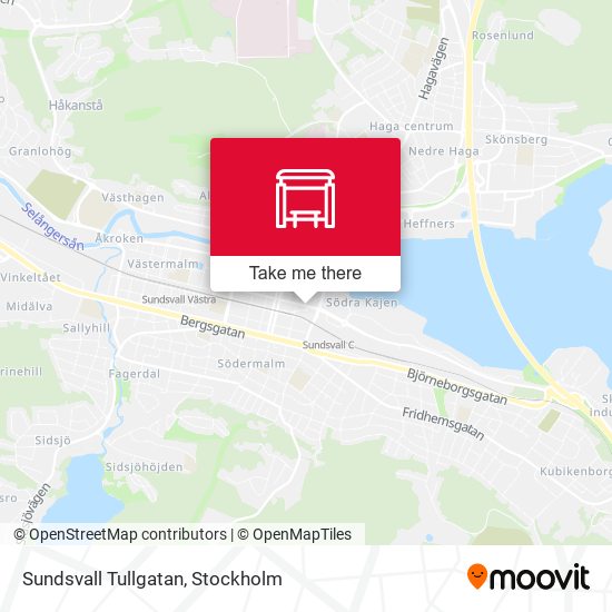 Sundsvall Tullgatan map