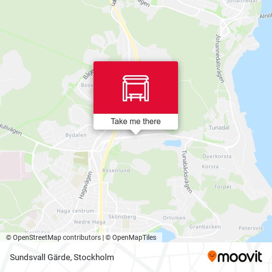 Sundsvall Gärde map