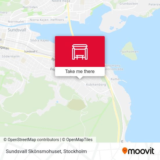 Sundsvall Skönsmohuset map