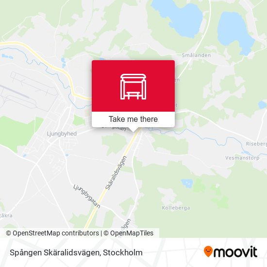 Spången Skäralidsvägen map