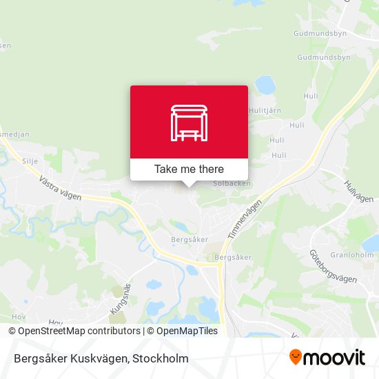 Bergsåker Kuskvägen map