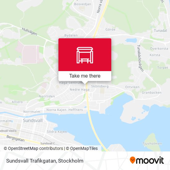 Sundsvall Trafikgatan map
