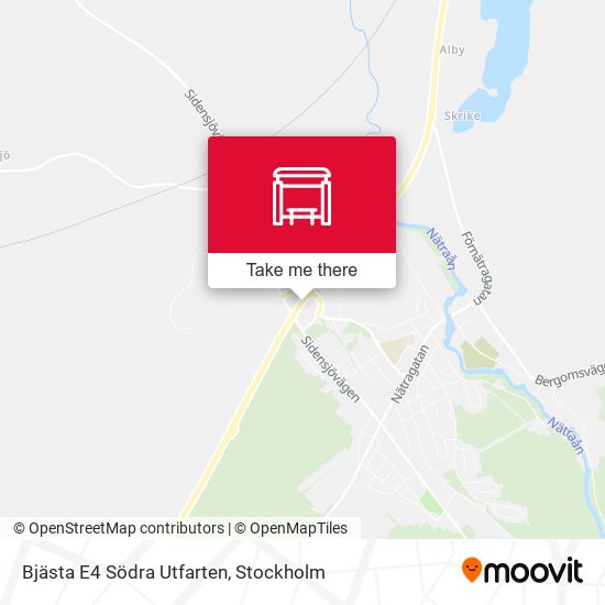 Bjästa E4 Södra Utfarten map