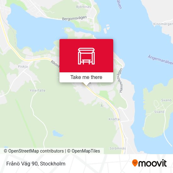 Frånö Väg 90 map